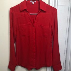 EXPRESS BRIGHT RED BLOUSE
